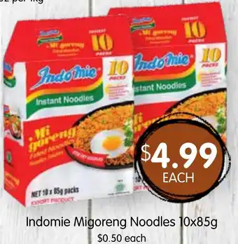 Spudshed Indomie migoreng noodles offer