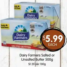 Spudshed Dairy Farmers Salted or Unsalted Butter offer