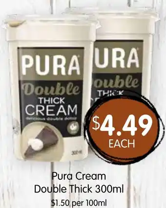 Spudshed Pura Cream Double Thick offer