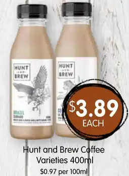 Spudshed Hunt and Brew Coffee offer