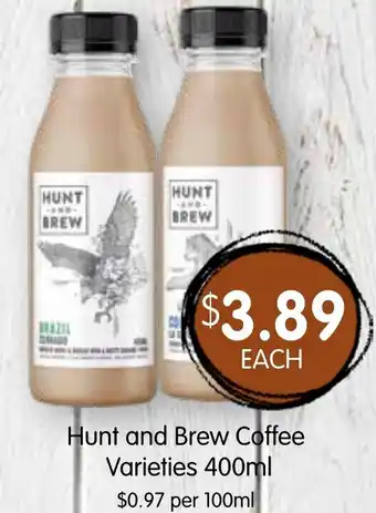 Spudshed Hunt and Brew Coffee offer