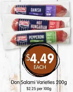 Spudshed Don Salami offer