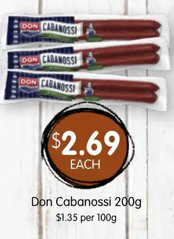 Spudshed Don Cabanossi offer