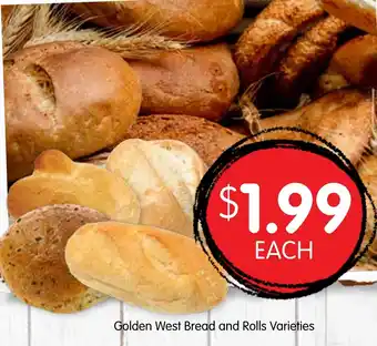 Spudshed Golden West Bread and Rolls offer