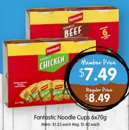 Spudshed Fantastic Noodle Cups offer