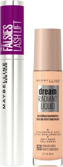 Coles Maybelline The Falsies Lash Lift Blackest Black Mascara 9.6mL or Dream Radiant Liquid Foundation 30mL offer