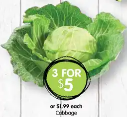 Spudshed Cabbage offer