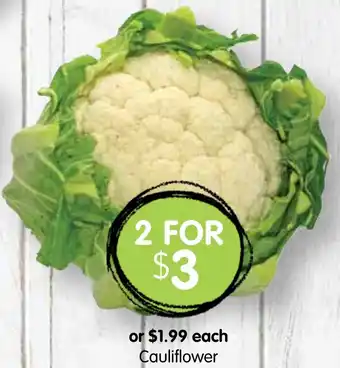 Spudshed Cauliflower offer