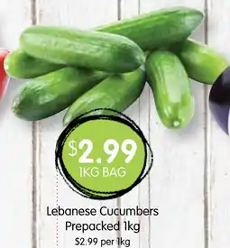 Spudshed Lebanese Cucumbers offer