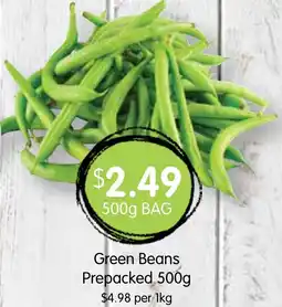 Spudshed Green Beans Prepacked offer