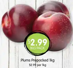 Spudshed Plums Prepacked offer