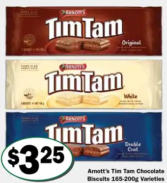 Friendly Grocer Arnott's Tim Tam Chocolate Biscuits offer