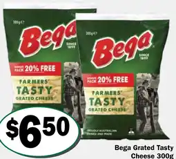 Friendly Grocer Bega Grated Tasty Cheese offer