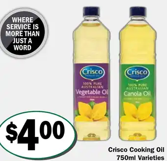 Friendly Grocer Crisco Cooking Oil offer