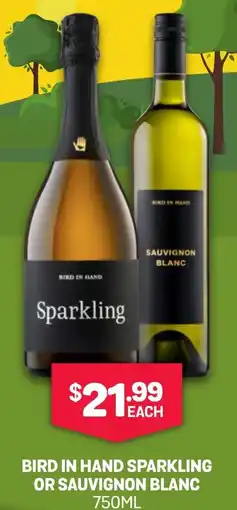 SipnSave Bird in hand sparkling or sauvignon blanc offer