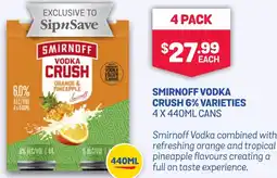 SipnSave Smirnoff vodka offer