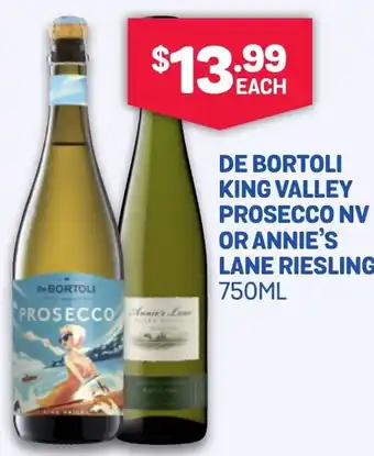 SipnSave De bortoli king valley prosecco nv or annie's offer