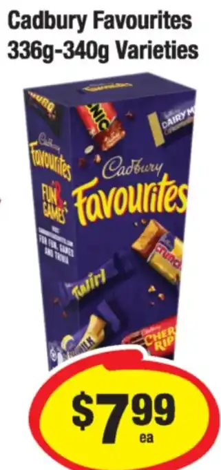 CORNETTS Cadbury Favourites offer