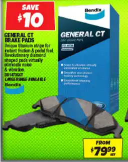 Autobarn General ct brake pads offer