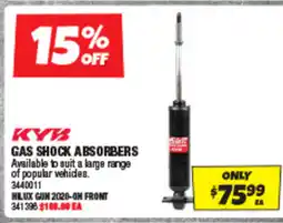 Autobarn Gas shock absorbers offer