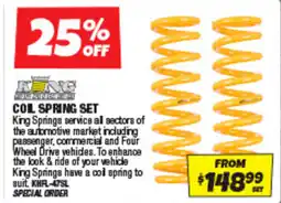 Autobarn Coil spring set offer