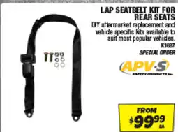 Autobarn Lap seatbelt kit for rear seats offer