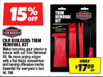 Autobarn Car bulders trim removal kit offer