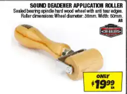 Autobarn Sound deadener application roller offer