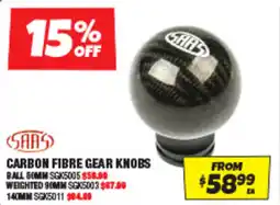 Autobarn Carbon fibre gear knobs offer