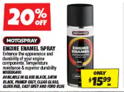 Autobarn Engine enamel spray offer