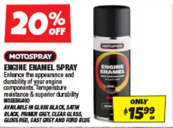 Autobarn Engine enamel spray offer