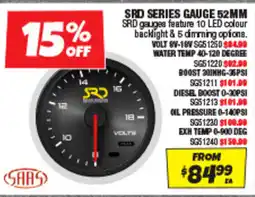 Autobarn Srd series gauge 52mm offer