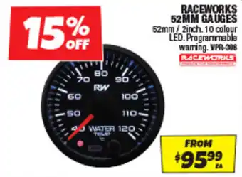 Autobarn Raceworks 52mm gauges offer