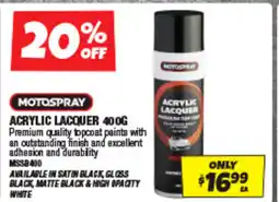 Autobarn Acrylic lacquer 400g offer