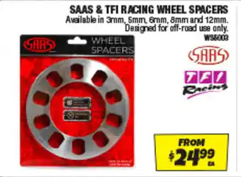 Autobarn Saas & tfi racing wheel spacers offer