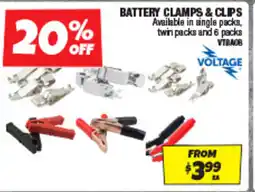 Autobarn Battery clamps & clips offer