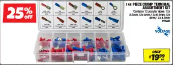 Autobarn 144 piece crimp terminal assortment kit offer