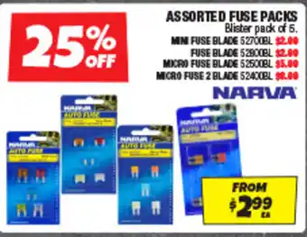 Autobarn Assorted fuse packs offer