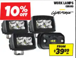 Autobarn Work lamps offer