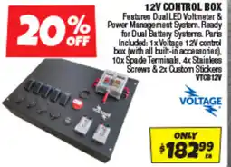 Autobarn 12v control box offer