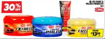 Autobarn Re-po paint & polish products offer