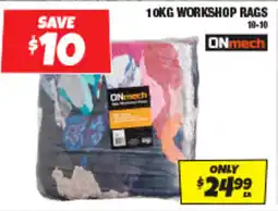 Autobarn 10kg workshop rags offer