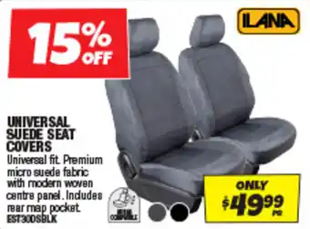 Autobarn Universal suede seat covers offer