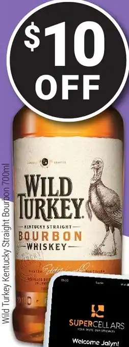 Super Cellars Wild turkey kentucky straight bourbon offer