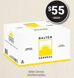 Super Cellars Balter Cerveza bottles offer