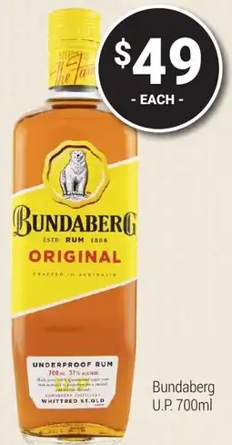 Super Cellars Bundaberg U.P. offer