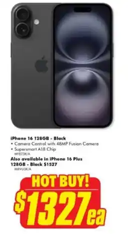 The Good Guys iPhone 16 128GB offer