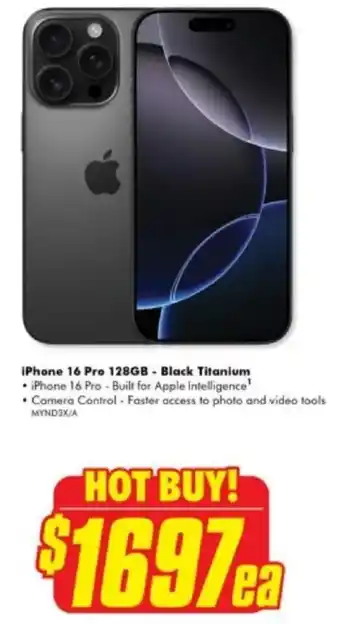 The Good Guys iPhone 16 Pro 128GB offer