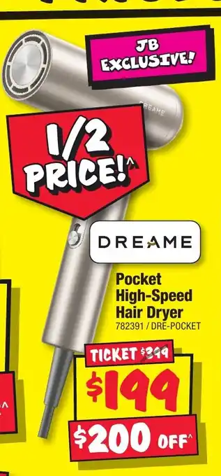 JB Hi-Fi Pocket high-speed hair dryer offer