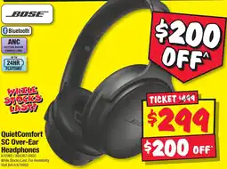 JB Hi-Fi Quietcomfort sc over-ear headphones offer